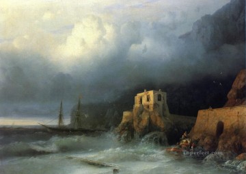 El rescate 1857 Romántico Ivan Aivazovsky ruso Pinturas al óleo